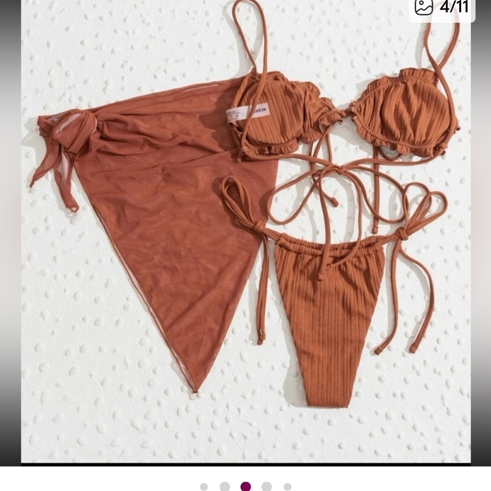 SHEIN Rust Bikini Set